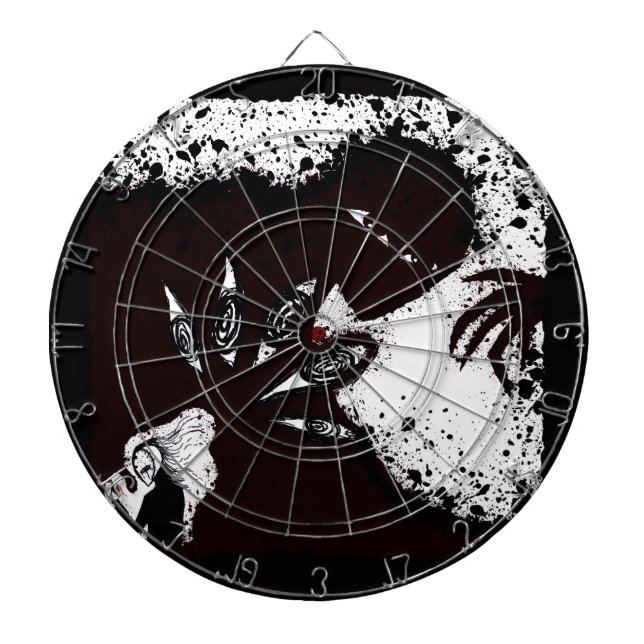 Cible De Fléchettes Dark Anime Fantasy Crow and Demon Art (Devant)