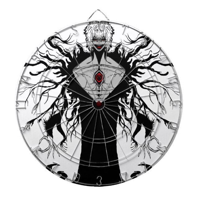 Cible De Fléchettes Dark Anime Fantasy Crow and Demon Art (Devant)