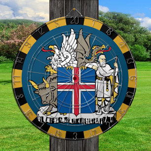 Cible De Fléchettes Dartboard Islande & Drapeau fléchettes / jeu