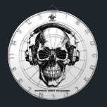 Cible De Fléchettes Dartboard Scull With Headphones<br><div class="desc">Dartboard Scull.  Headphones Highly Recommended.</div>
