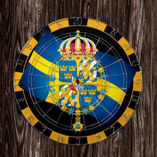 Cible De Fléchettes Dartboard Suède & Drapeau suédois fléchettes / pla