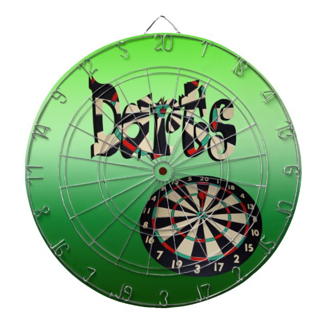 Cible De Fléchettes Darts Logo Et Dartboard, (Devant)