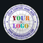 Cible de flechettes de l'entreprise de texte du lo<br><div class="desc">Couleurs et polices personnalisées - Concevez vos propres tableaux de bord avec simple personnalisation de votre entreprise Logo et nom Site Web ou texte personnalisé Design professionnel Promotionnel Cible de flechettes / Cadeau - Ajouter votre logo - Image ou photo - QR Code / Nom - Entreprise / Site Web...</div>