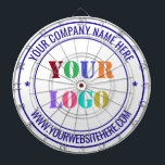 Cible de flechettes de l'entreprise de texte du lo<br><div class="desc">Couleurs et polices personnalisées - Concevez vos propres tableaux de bord avec simple personnalisation de votre entreprise Logo et nom Site Web ou texte personnalisé Design professionnel Promotionnel Cible de flechettes / Cadeau - Ajouter votre logo - Image ou photo - QR Code / Nom - Entreprise / Site Web...</div>