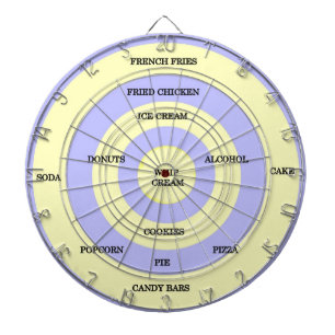 Cible de flechettes de régime