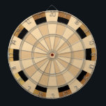 Cible de flechettes de régulation Brown et Tan Com<br><div class="desc">Panneau de régulation en noir et bronze. Il s'agit d'un design génial qui peut être intégré dans n'importe quelle salle de jeux de couleurs ou de salon de coiffure. Le design frappant distingue chaque zone,  ce qui permet au joueur de facilement voir exactement où atterrir chaque prise.</div>