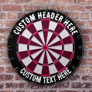 Cible de flechettes de tableau fléchettes de texte