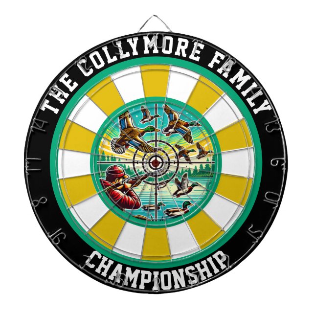 Cible De Fléchettes Décor de canards volants ciblés en gras (Devant)