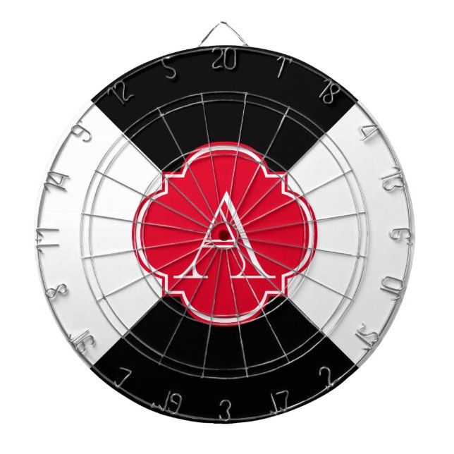 Cible De Fléchettes Décorations de monogramme (Devant)