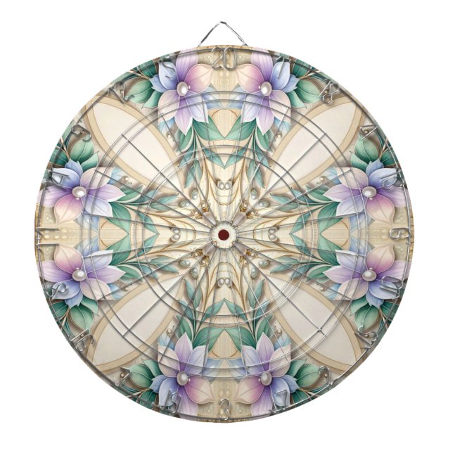 Cible De Fléchettes Decorative Floral Dartboard (Devant)