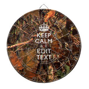 Cible De Fléchettes Deep Woods Camouflage Keep Calm Have Your Text