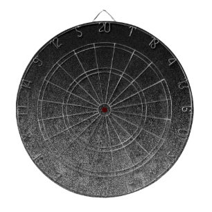 Cible De Fléchettes Dégradé en argent et en Parties scintillant noire