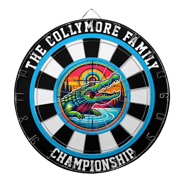 Cible De Fléchettes Design de précision du lac Crocodile (Devant)