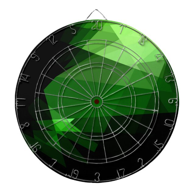 Cible De Fléchettes Design graphique en cristal vert (Devant)