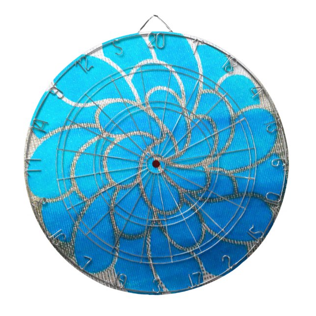 Cible De Fléchettes Design Lune Bleue (Devant)