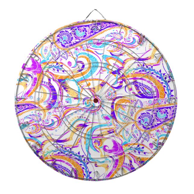 Cible De Fléchettes Design paisible blanc coloré (Devant)