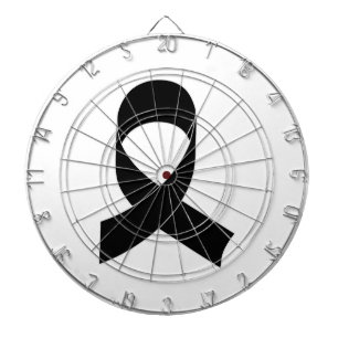 Cible De Fléchettes Dessin de ruban noir