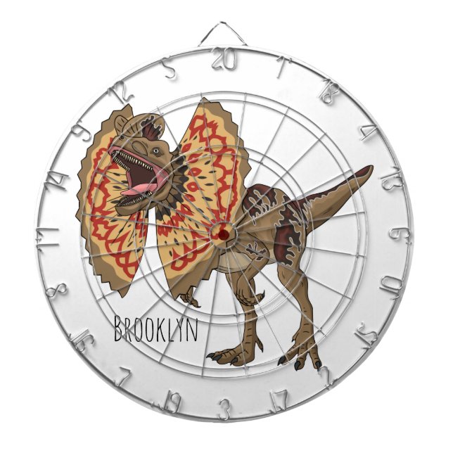 Cible De Fléchettes Dilophosaurus dessin animé (Devant)