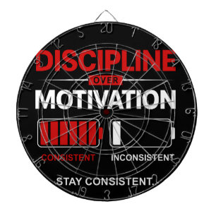 Cible De Fléchettes Discipline Plutôt que Motivation – Restez Consista