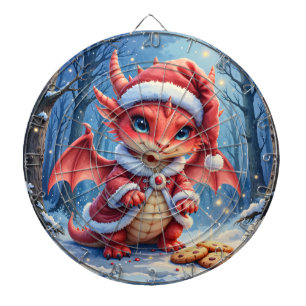 Cible De Fléchettes dragon de Noël, trop mignon pour être arrêté,