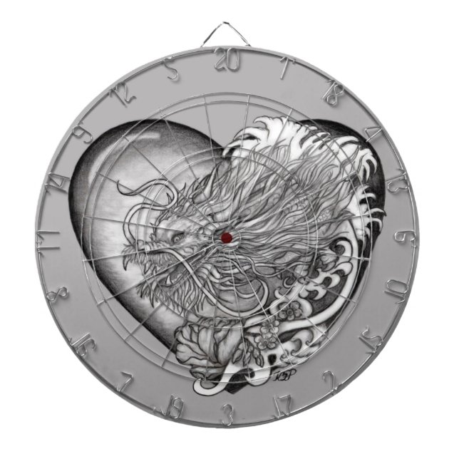 Cible De Fléchettes Dragon Heart (Devant)