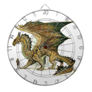 Cible De Fléchettes "Dragon mythique de bronze"