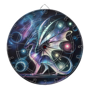 Cible De Fléchettes Dragon papillon spatial