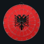 Cible De Fléchettes Drapeau Albanie<br><div class="desc">Drapeau Albanie</div>