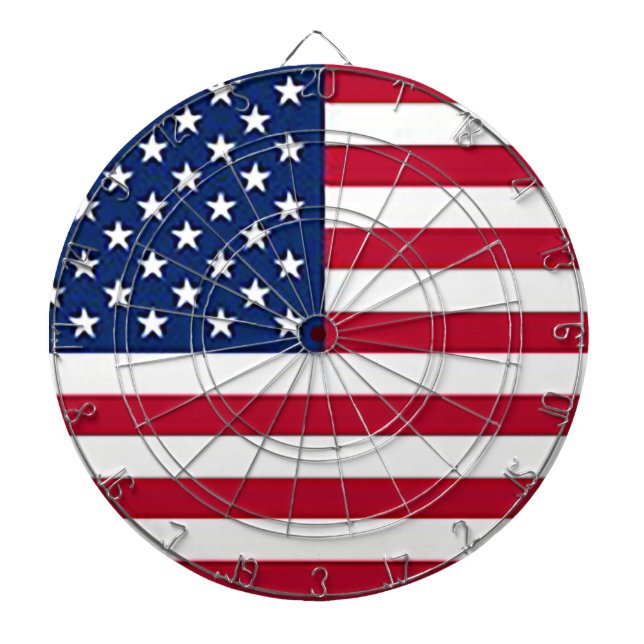 Cible De Fléchettes Drapeau américain (Devant)
