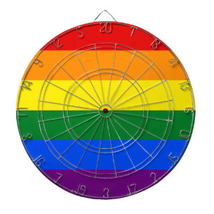 Cible De Fléchettes Drapeau arc-en-ciel de la fierté gay LGBT