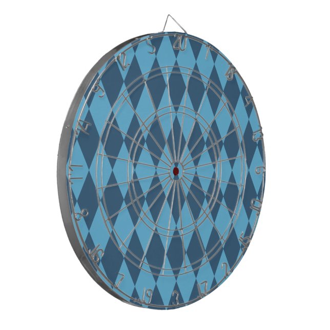 Cible De Fléchettes Drapeau bleu Bavaria Rhombus Motif (Devant gauche)