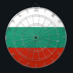 Cible De Fléchettes Drapeau Bulgarie tricolore<br><div class="desc">Drapeau de la Bulgarie: " Съединението прави силата " → L'union fait la force !
Il se compose de trois bandes horizontales: blanc,  vert et rouge. Le blanc symbolise la paix,  le vert la fertilité des terres bulgares et le rouge le courage du peuple.</div>