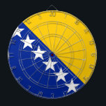 Cible De Fléchettes Drapeau de Bosnie-Herzégovine<br><div class="desc">Drapeau de Bosnie-Herzégovine</div>