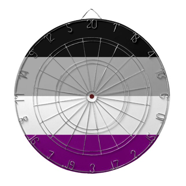 Cible De Fléchettes Drapeau de la fierté sexuelle (As) (Asexuality) (Devant)