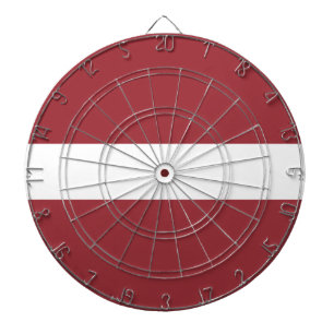 Cible De Fléchettes Drapeau de la Lettonie