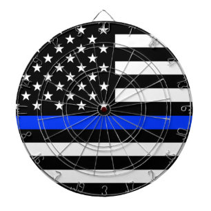 Cible De Fléchettes Drapeau de la police Thin Blue Line