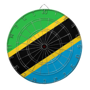 Cible De Fléchettes Drapeau de la Tanzanie
