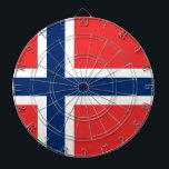 Cible De Fléchettes Drapeau de Norway<br><div class="desc">Drapeau de Norvège - Det norske flagget - Norges flagg</div>