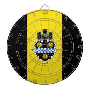Cible De Fléchettes Drapeau de Pittsburgh, Pennsylvanie Dartboard avec