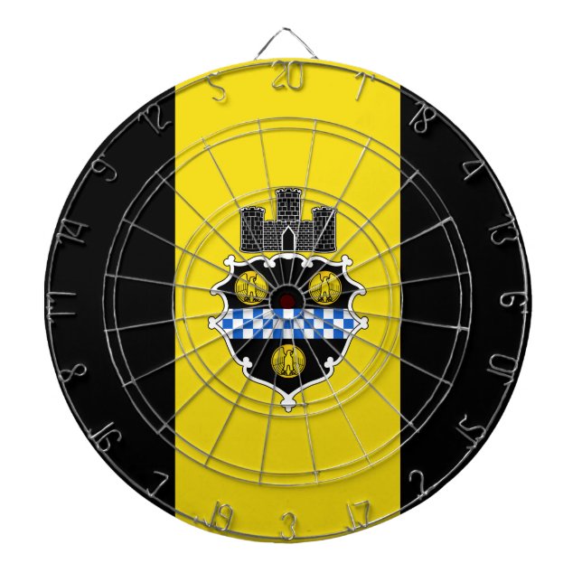 Cible De Fléchettes Drapeau de Pittsburgh, Pennsylvanie Dartboard avec (Devant)