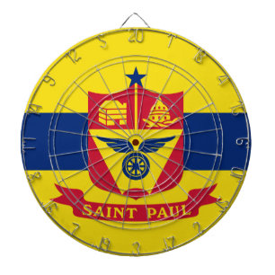Cible De Fléchettes Drapeau de Saint Paul (Minnesota)