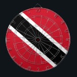 Cible De Fléchettes Drapeau de Trinité-et-Tobago<br><div class="desc">Drapeau national de Trinité-et-Tobago Le drapeau de Trinité-et-Tobago est un drapeau tricolore avec une bande en diagonale noire et blanche contre un arrière - plan rouge. Il a été adopté en 1962, et a un ratio 2:3. Il y a beaucoup d'autres produits avec Trinidad and Tobago designs dans The Flag...</div>