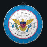 Cible De Fléchettes Drapeau des îles Vierges américaines St Thomas USV<br><div class="desc">Drapeau des îles Vierges américaines St. Thomas USVI Personnaliser la Cible de flechettes fait un bel ajout à votre décor de jeu. Personnalisez-le avec votre île,  lieu ou nom. Fait un merveilleux cadeau.</div>