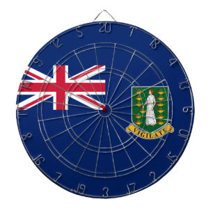 Cible De Fléchettes Drapeau des îles Vierges britanniques (BVI)