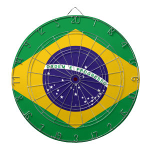 Cible De Fléchettes Drapeau du Brésil