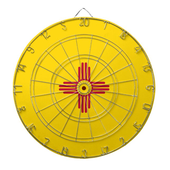 Cible De Fléchettes Drapeau du Nouveau-Mexique (États-Unis) (Devant)