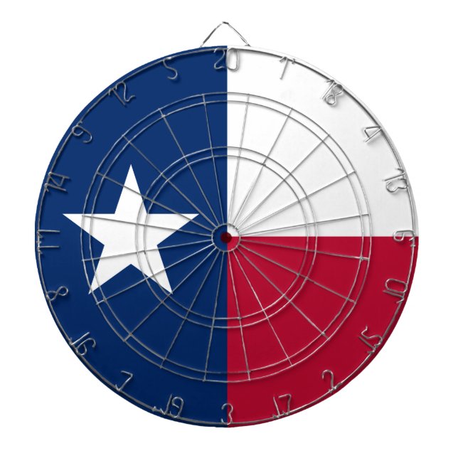 Cible De Fléchettes Drapeau du Texas : Longhorns, l'État de l'étoile s (Devant)
