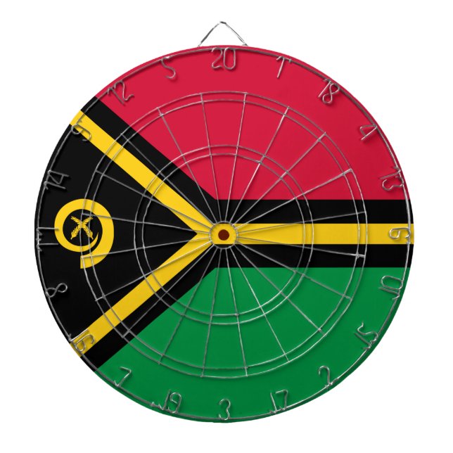 Cible De Fléchettes Drapeau du Vanuatu (Devant)