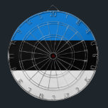 Cible De Fléchettes Drapeau estonien<br><div class="desc">Ce dessin présente le drapeau national de l'Estonie (officiellement la République d'Estonie), qui est un pays sur la côte orientale de la mer Baltique en Europe du Nord. Elle est bordée au nord par le golfe de Finlande en face de la Finlande, à l'ouest par la mer Baltique en face...</div>
