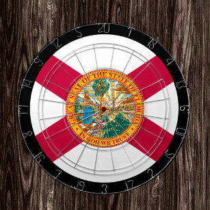 Cible De Fléchettes Drapeau Floride Dartboard & Floride / jeu américai